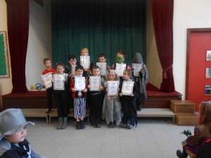 First and Second Class with their full attendance certificates!