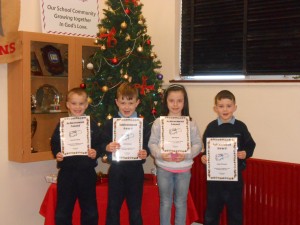 Well done to Dean, Jack, Cate and Adam on receiving Full Attendance Certificates.